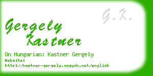 gergely kastner business card